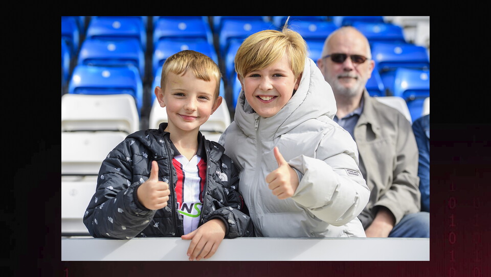A fans image from City's game at Peterborough