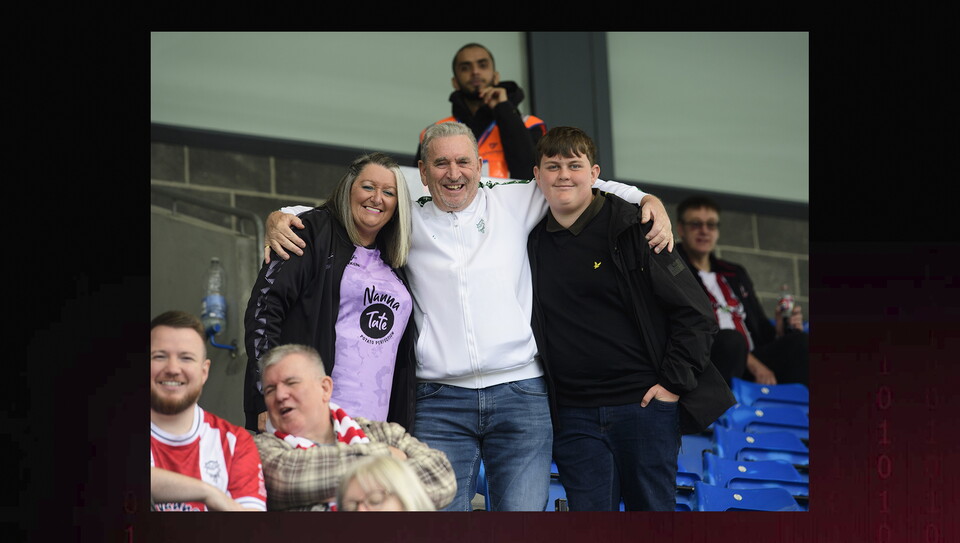 A fans image from City's game at Peterborough