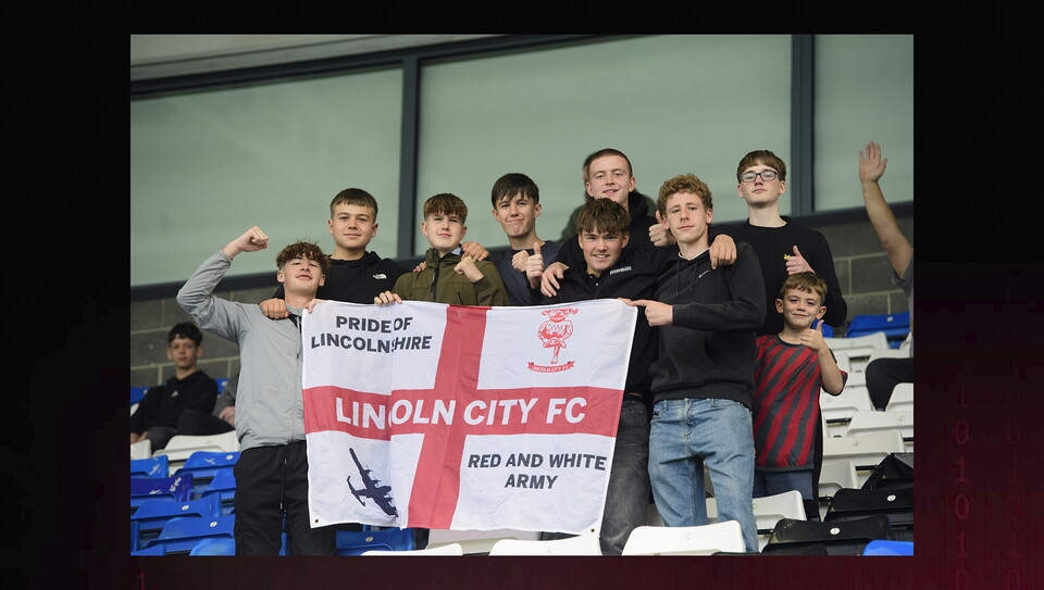 A fans image from City's game at Peterborough