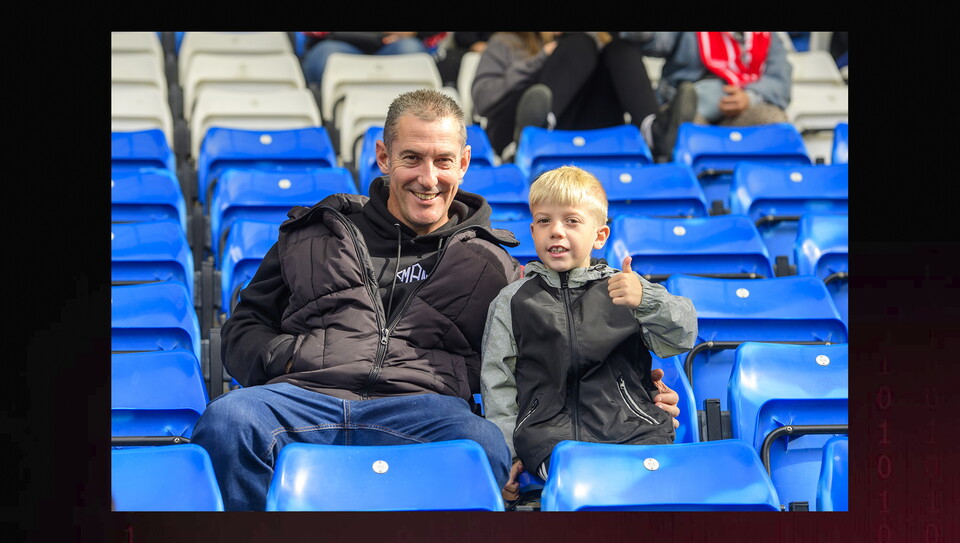 A fans image from City's game at Peterborough