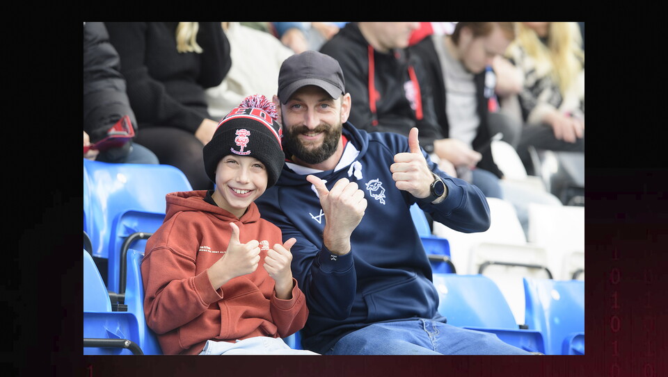 A fans image from City's game at Peterborough