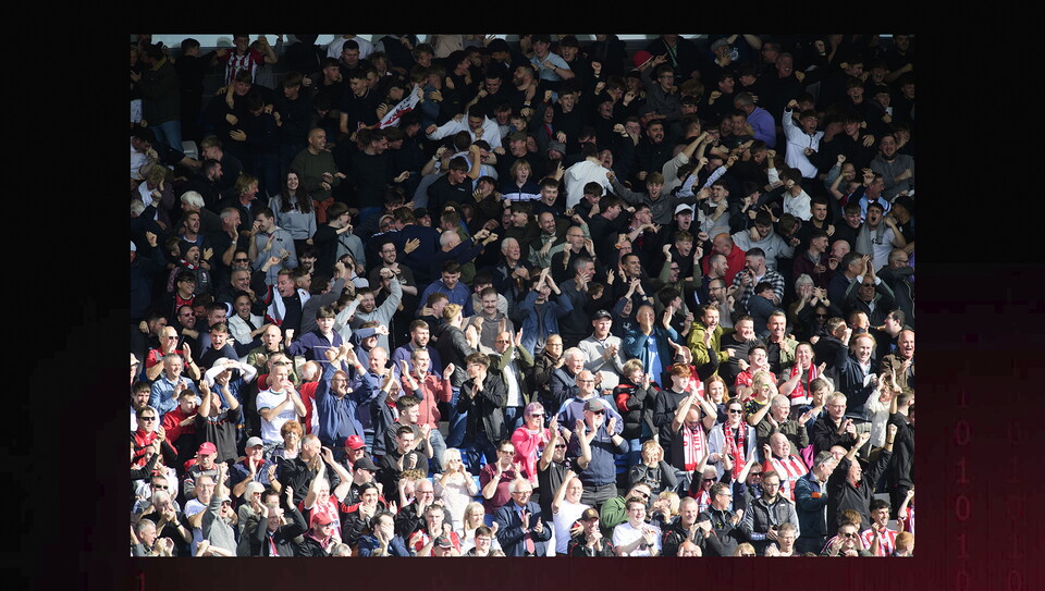 A fans image from City's game at Peterborough