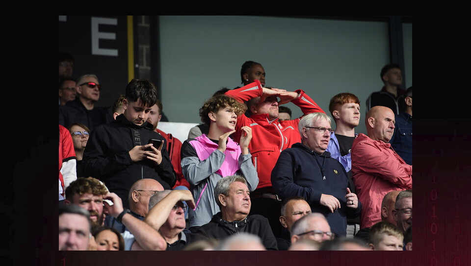 A fans image from City's game at Peterborough