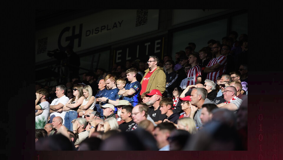 A fans image from City's game at Peterborough