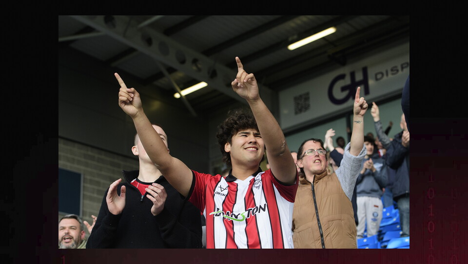 A fans image from City's game at Peterborough