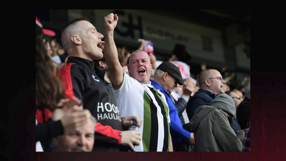 A fans image from City's game at Peterborough