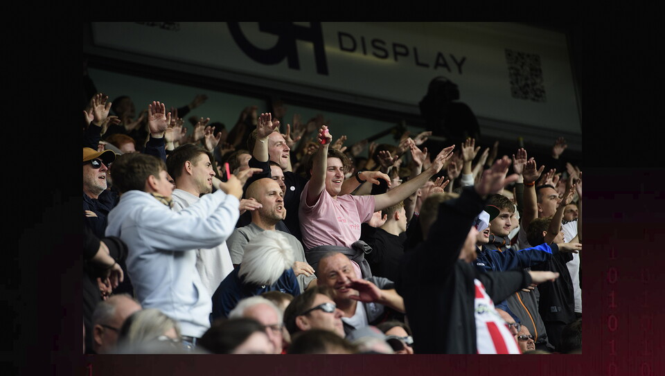 A fans image from City's game at Peterborough