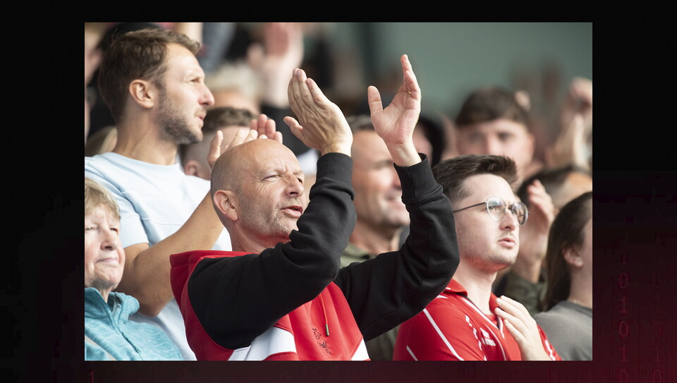 A fans image from City's game at Peterborough
