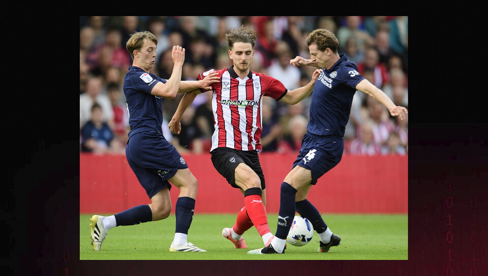A match action image from City's home game against Wigan Athletic