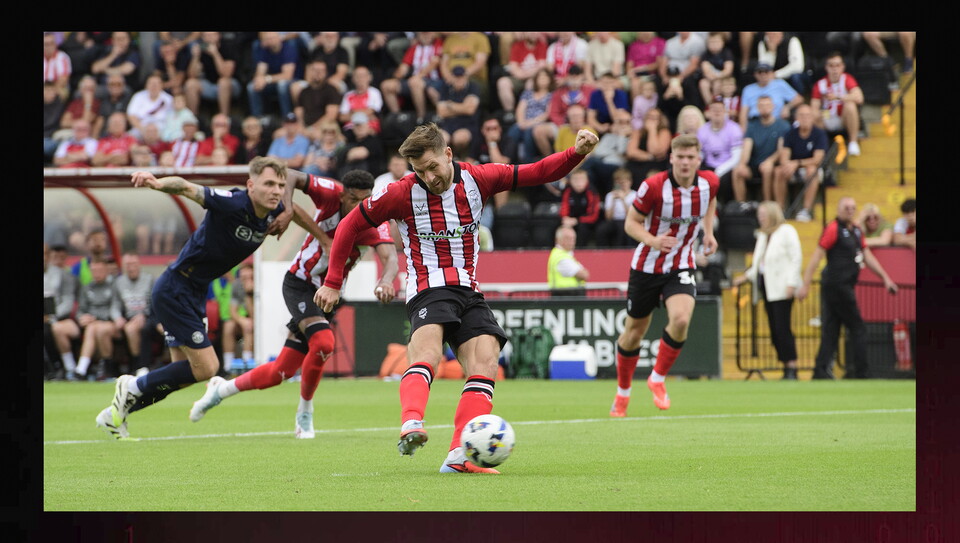 A match action image from City's home game against Wigan Athletic