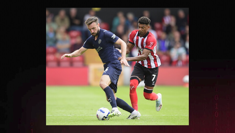 A match action image from City's home game against Wigan Athletic