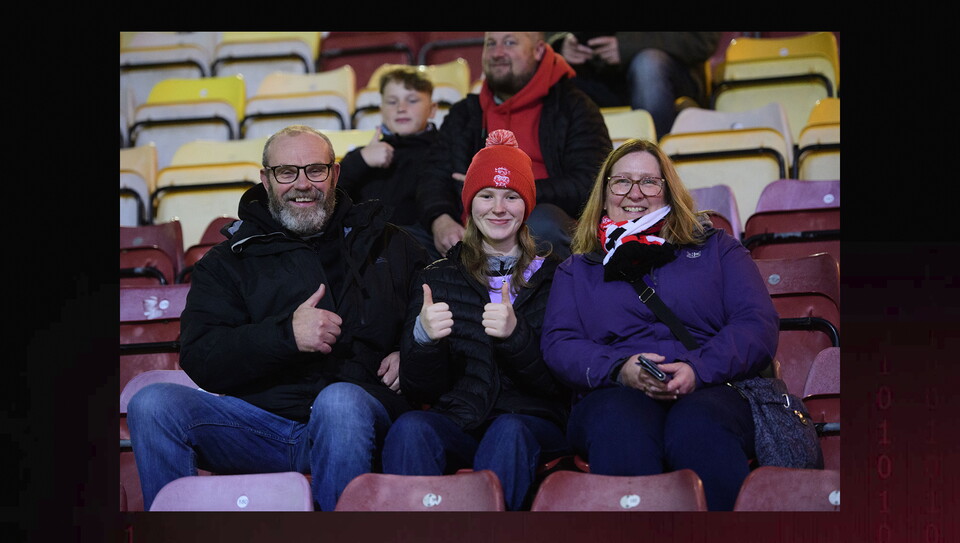 A fans image from the Imps’ away game at Bradford City