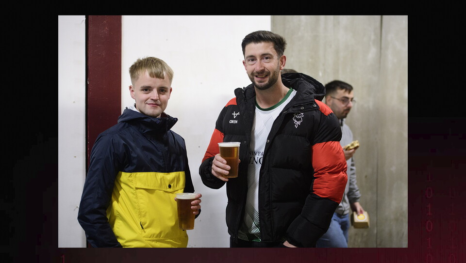 A fans image from the Imps’ away game at Bradford City