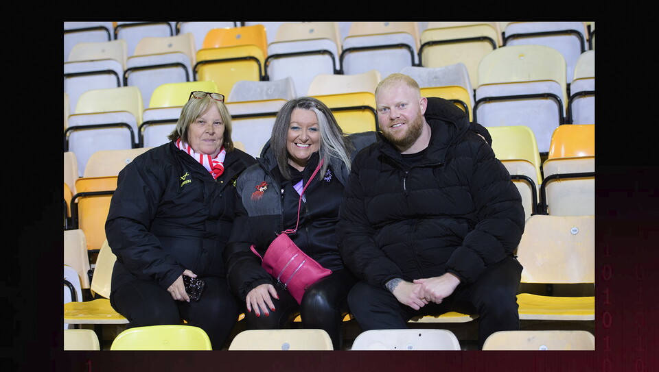 A fans image from the Imps’ away game at Bradford City