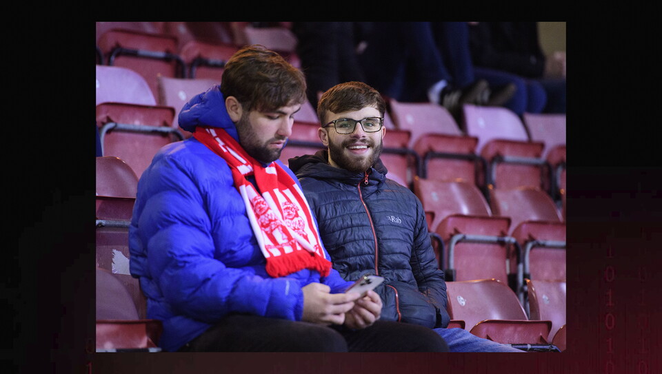 A fans image from the Imps’ away game at Bradford City