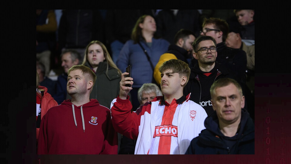 A fans image from the Imps’ away game at Bradford City