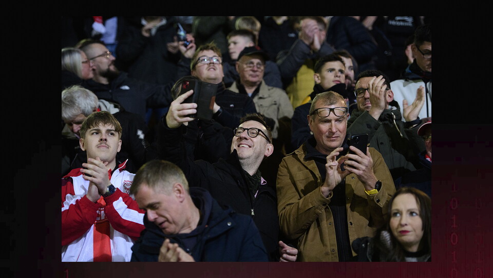 A fans image from the Imps’ away game at Bradford City