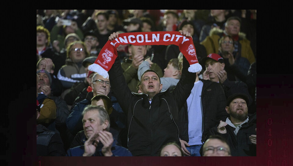 A fans image from the Imps’ away game at Bradford City