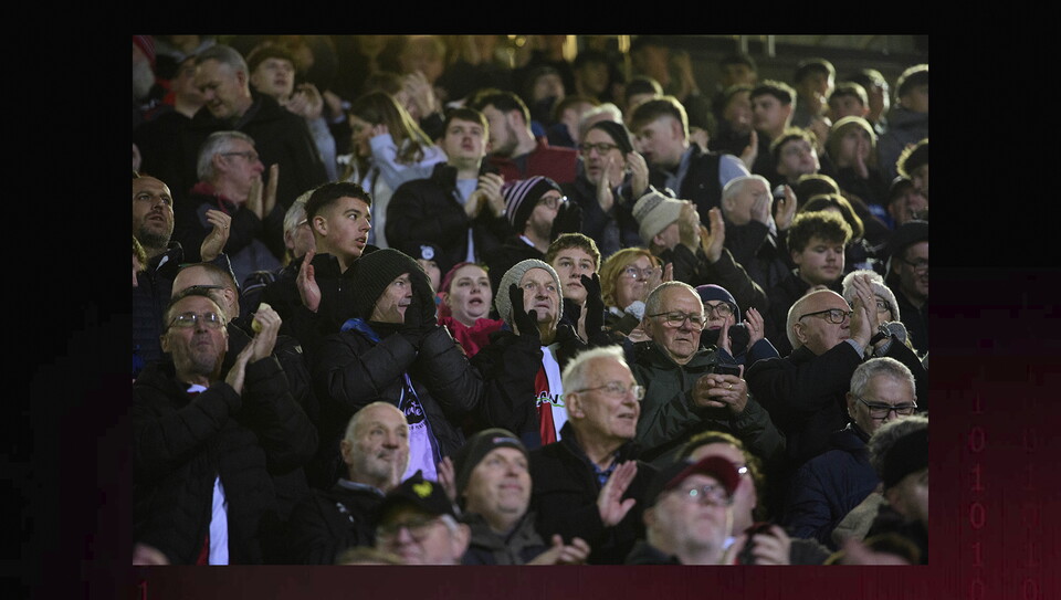 A fans image from the Imps’ away game at Bradford City