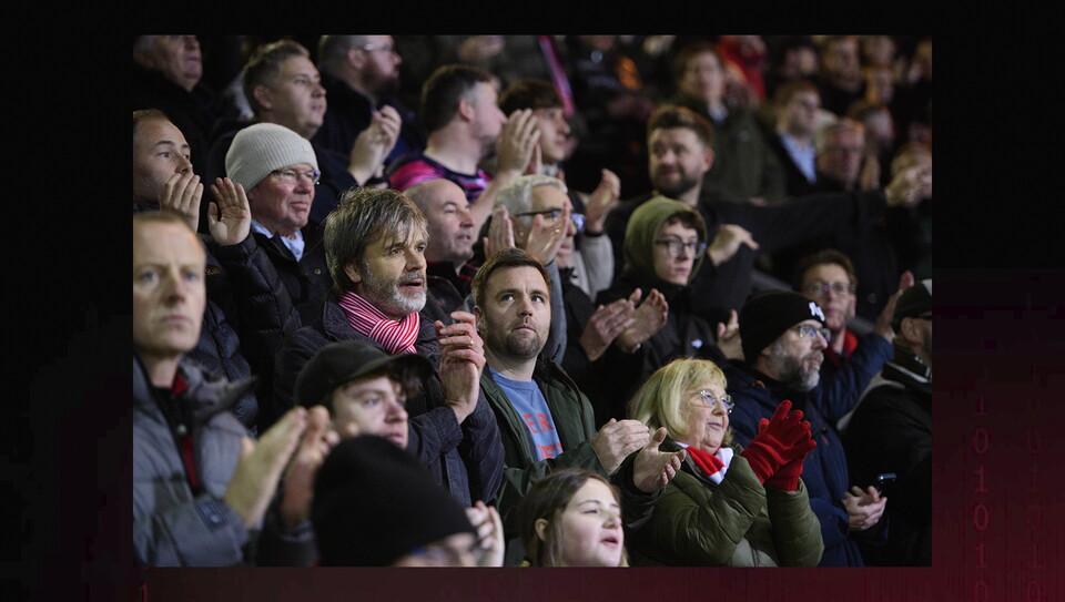 A fans image from the Imps’ away game at Bradford City