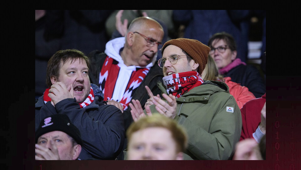 A fans image from the Imps’ away game at Bradford City