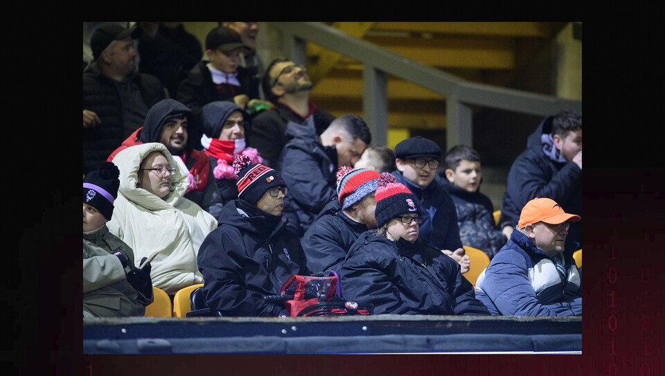 A fans image from the Imps’ away game at Bradford City