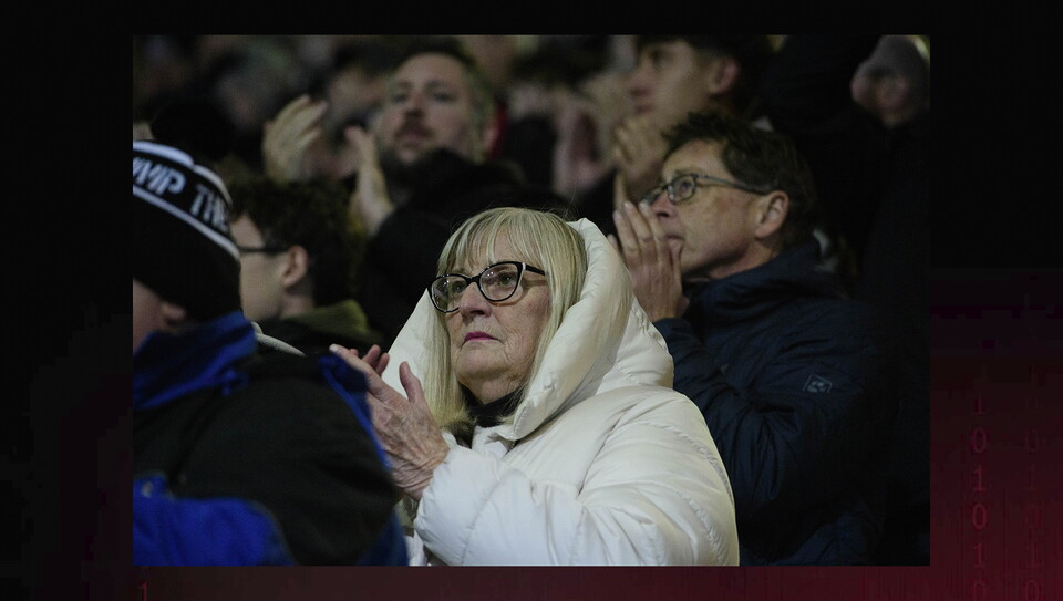 A fans image from the Imps’ away game at Bradford City