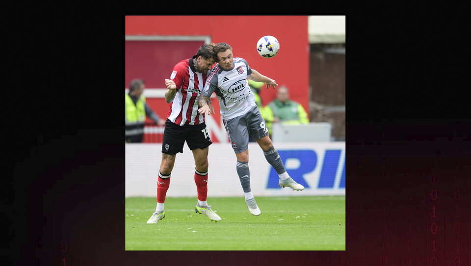 A match photo from City's home game against Exeter