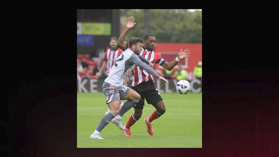 A match photo from City's home game against Exeter