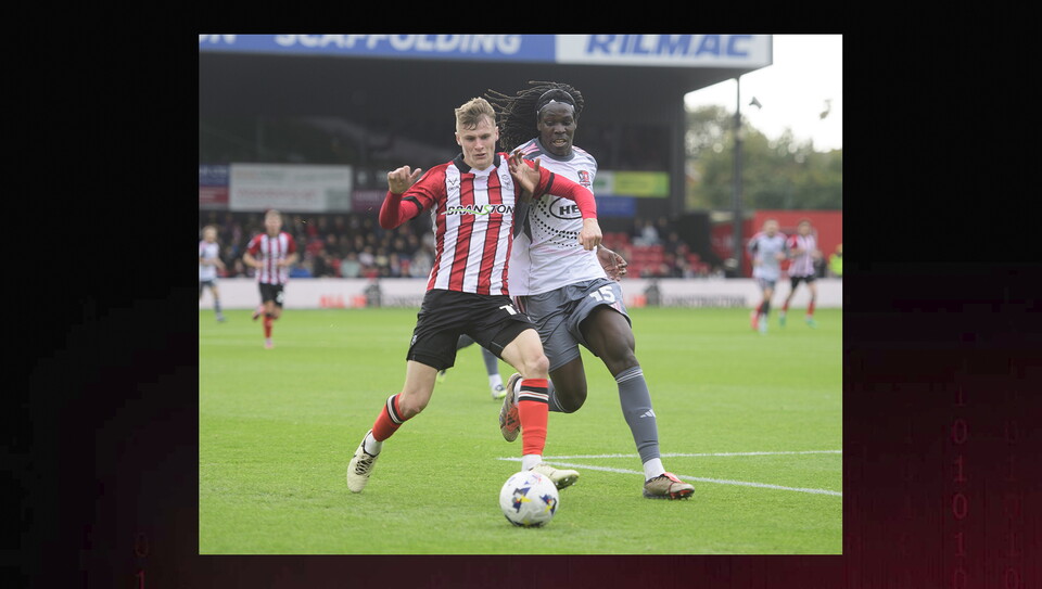 A match photo from City's home game against Exeter