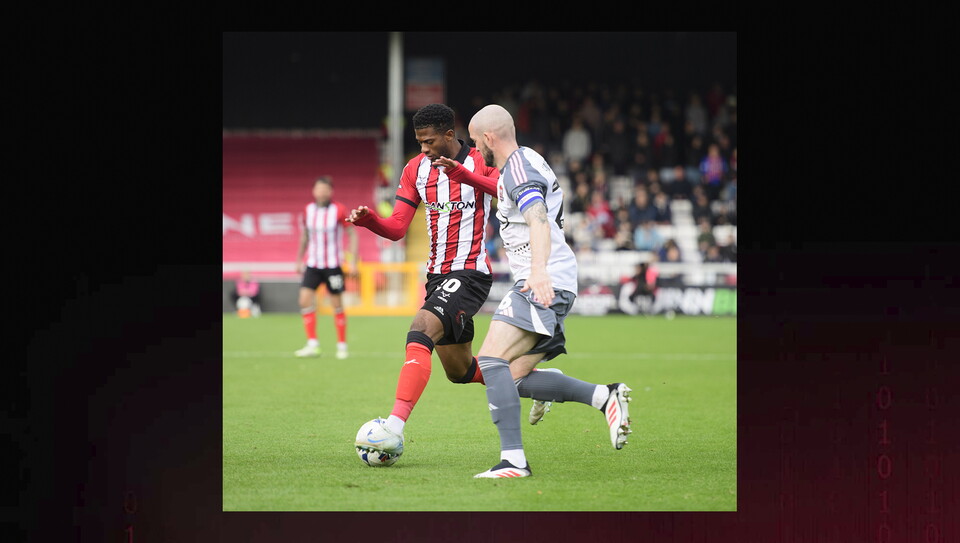 A match photo from City's home game against Exeter
