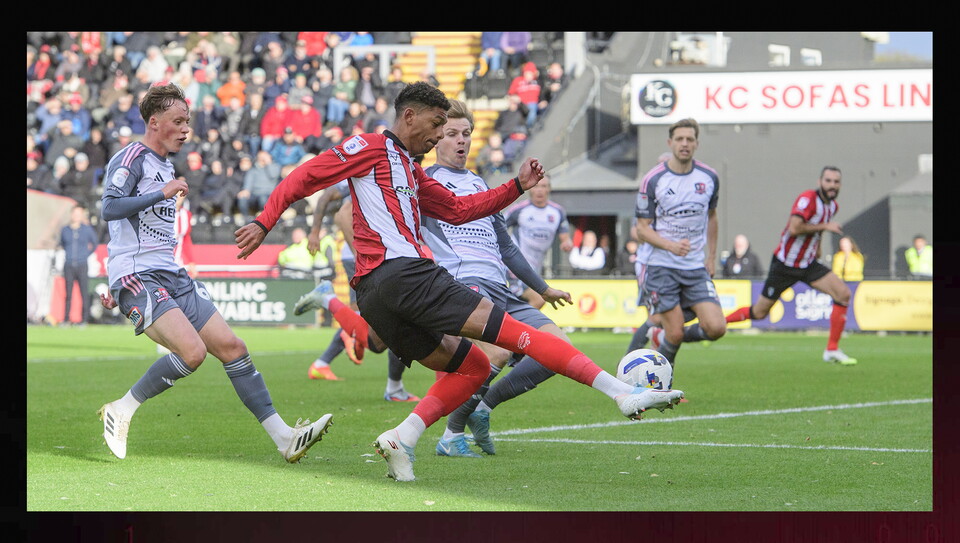 A match photo from City's home game against Exeter