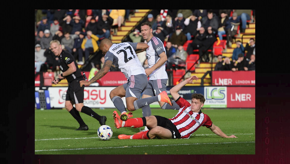 A match photo from City's home game against Exeter