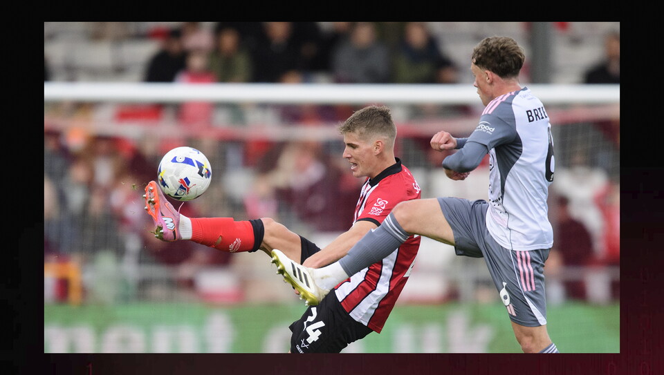 A match photo from City's home game against Exeter