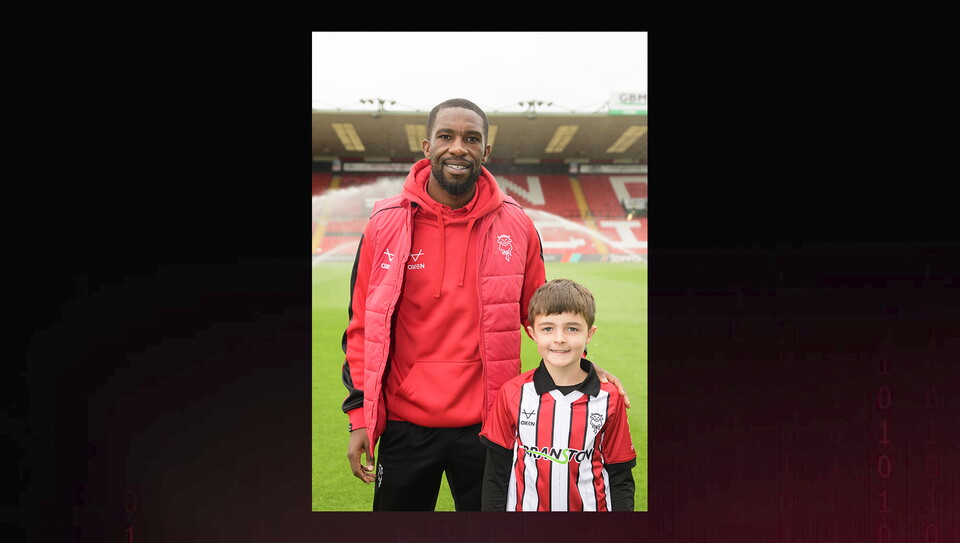 A matchday experience image from the Imps vs Exeter