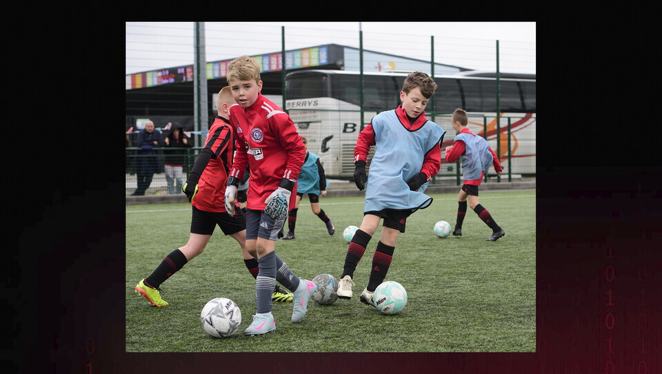 A matchday experience image from the Imps vs Exeter