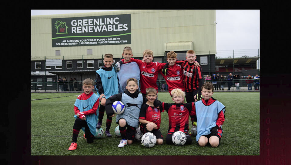 A matchday experience image from the Imps vs Exeter