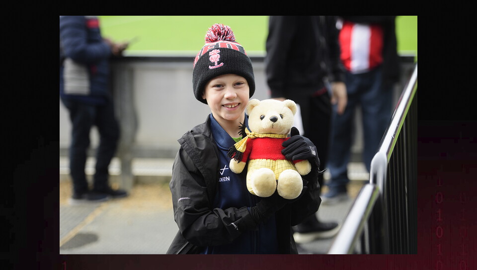 A fans photo from City's home game against Exeter