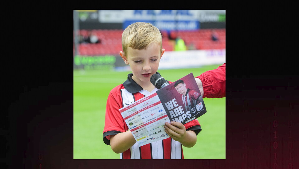 A fans photo from City's home game against Exeter