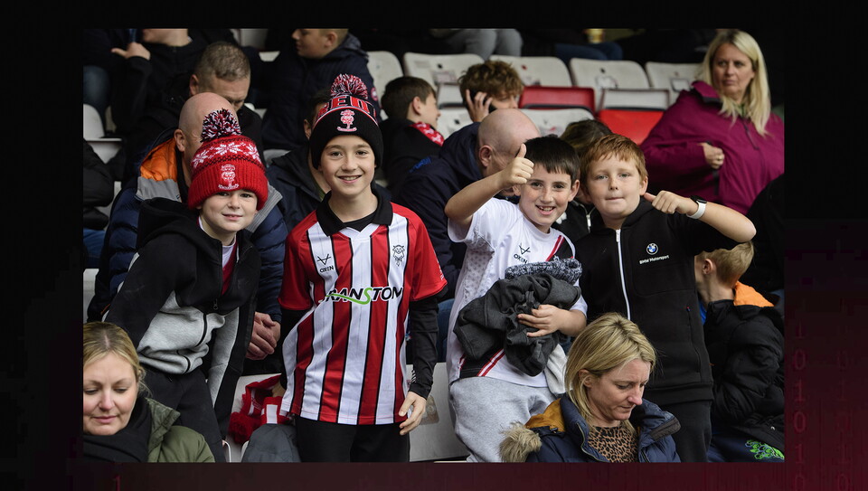 A fans photo from City's home game against Exeter