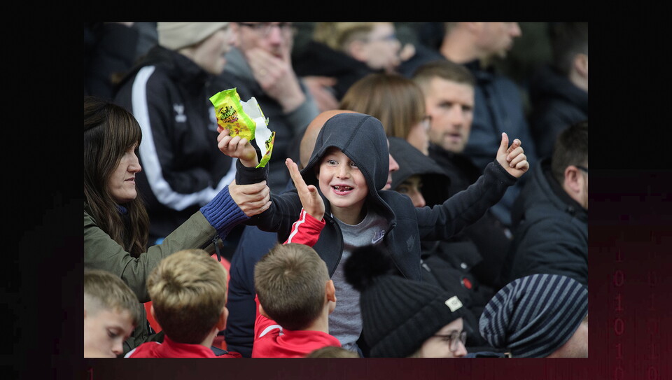 A fans photo from City's home game against Exeter