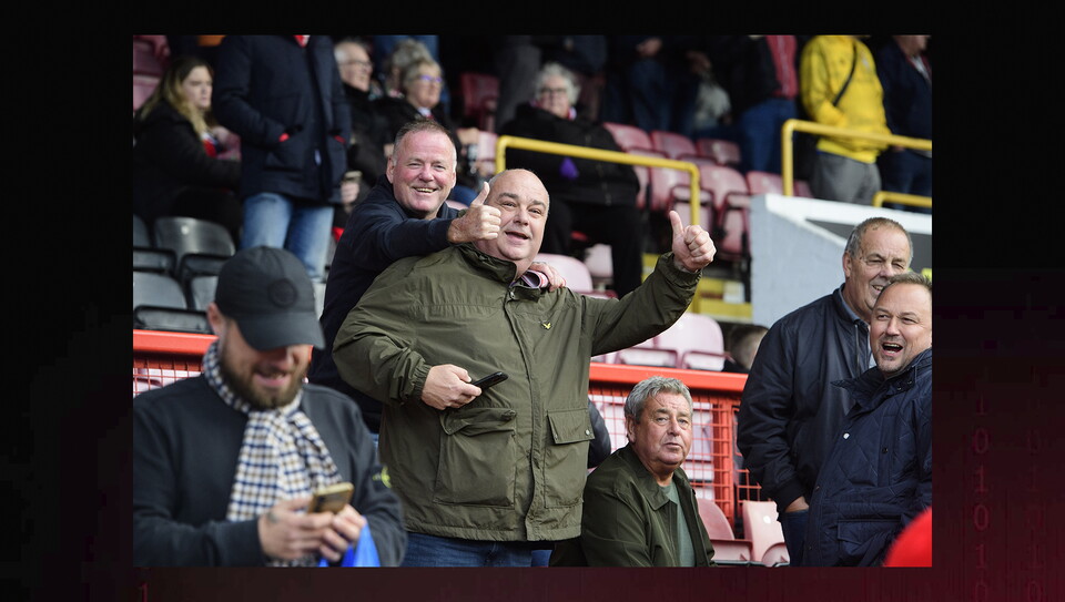 Fans watch Leyton Orient v Lincoln City