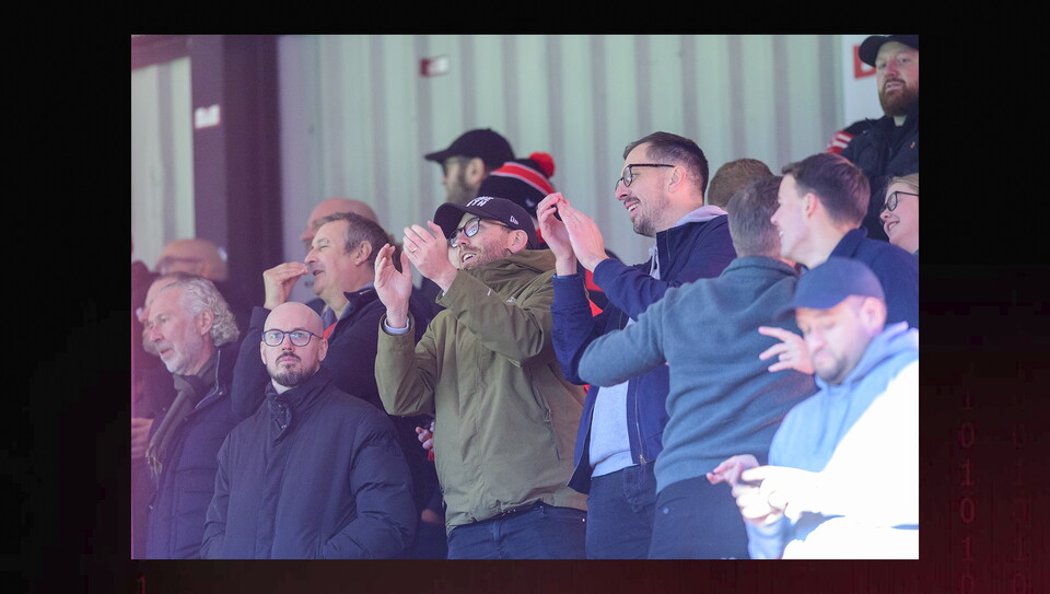 Fans watch Leyton Orient v Lincoln City