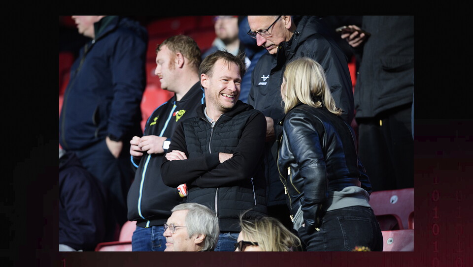 Fans watch Leyton Orient v Lincoln City
