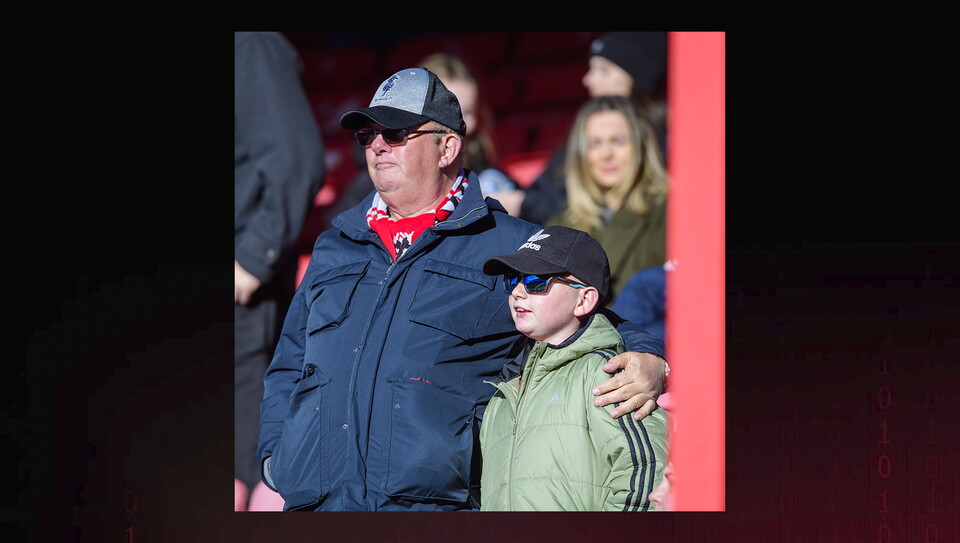 Fans watch Leyton Orient v Lincoln City