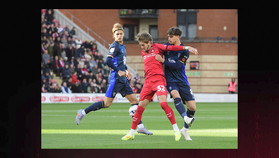 Action from Leyton Orient v Lincoln City