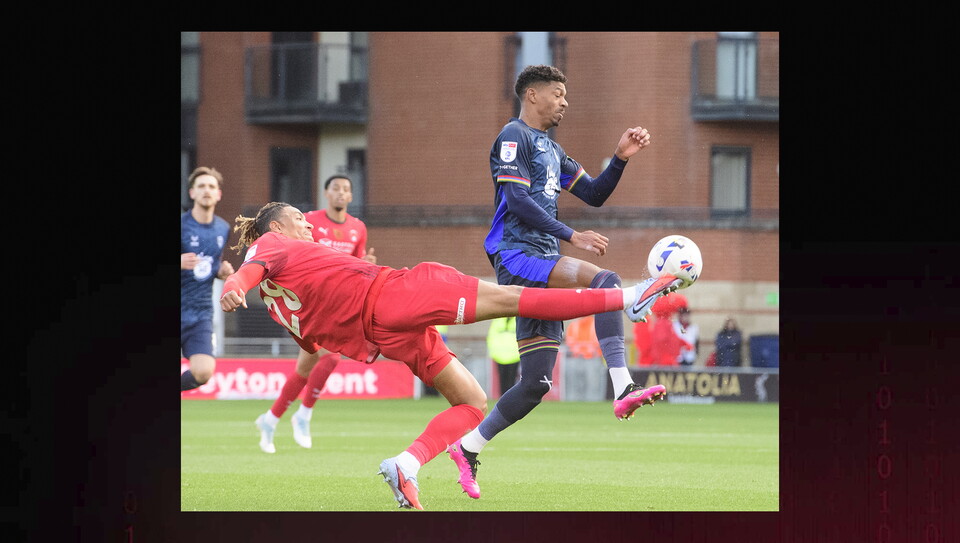 Action from Leyton Orient v Lincoln City
