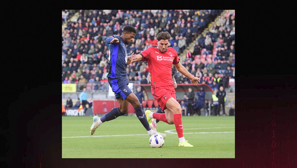Action from Leyton Orient v Lincoln City