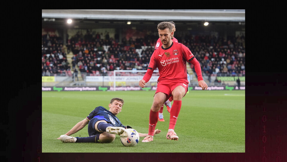 Action from Leyton Orient v Lincoln City
