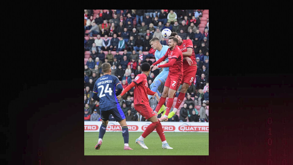 Action from Leyton Orient v Lincoln City